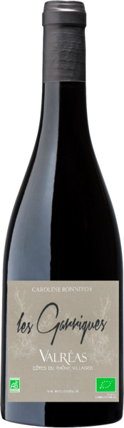 CAROLINE BONNEFOY A.O.P. CÔTES-DU-RHÔNE-VILLAGES VALRÉAS LES GARRIGUES code EAN 3700412104019 