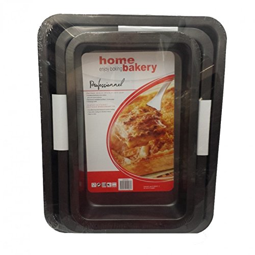 Home Bakery Lot de 3 plats four antiadhésifs - Home Bakery code EAN 3700437119081 