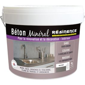 Béton minéral Résinence gris taupe 6kg 3700441903515 Béton minéral Résinence gris taupe 6kg 3700441903515