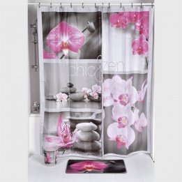 Rideau de douche Chic & zen Rose Premium
