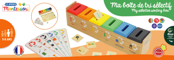 Boite de tri sélectif 3700476001811 LES APPRENTIS MONTESSORI Boite de tri sélectif 3700476001811 LES APPRENTIS MONTESSORI