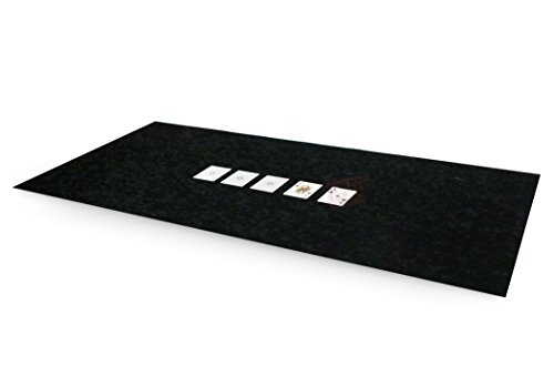 Tapis de poker 120x60 en suédine noir