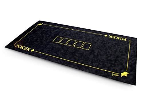 Tapis suédine Texas Poker 120x60 (noir)
