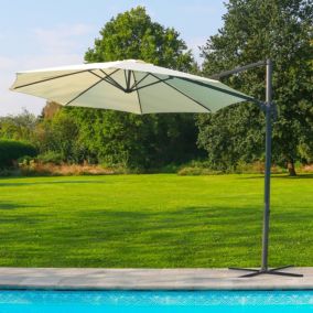  Parasol Déporté Octogonal Beige en Aluminium code EAN 3700498953167 
