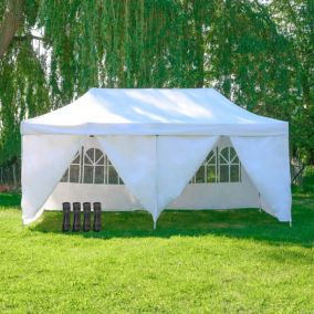  Tente Pliable 3x6m imperméable 320 g/m2 Blanche + 6 Parois code EAN 3700498953594 