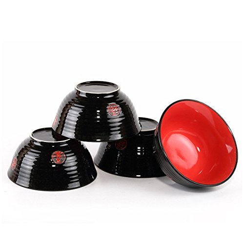 4 GRANDS BOLS ASIATIQUES - Motifs Classiques Id...