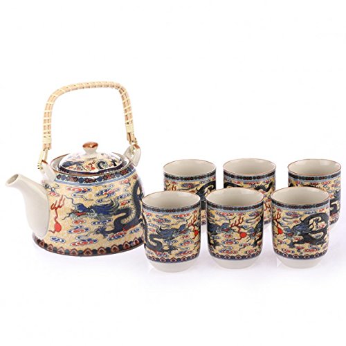 SERVICE à THE ASIATIQUE - Décoration Dragon Cél...