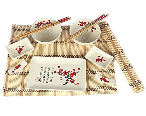 COFFRET REPAS JAPONAIS - Modèle Sakura - Fleurs...