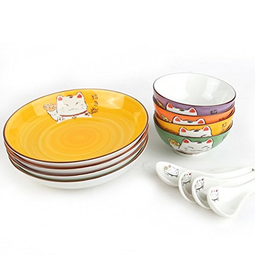 COFFRET REPAS -Le Chat MANEKI NEKO - Design Jap...