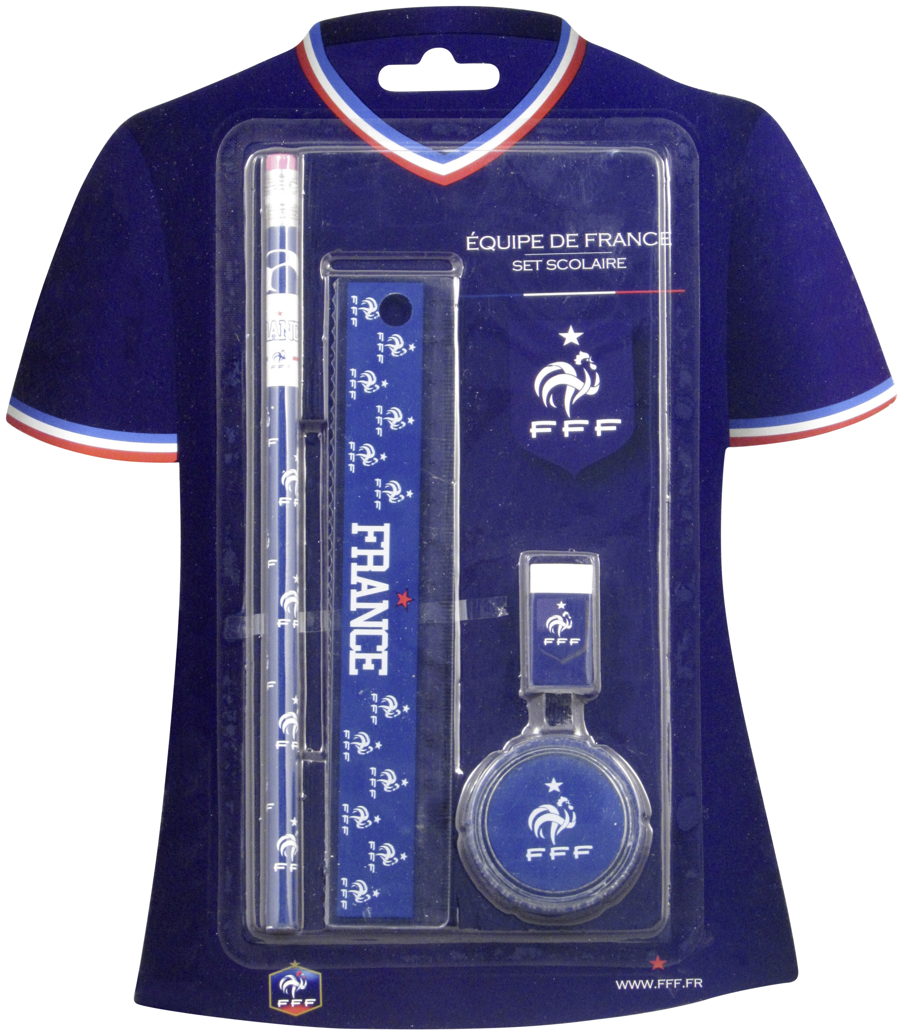 Set scolaire en forme de maillot FFF