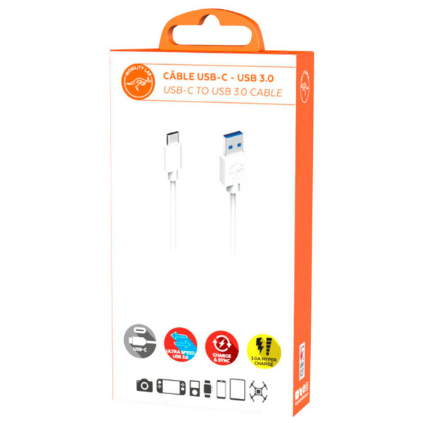 CÂBLE USB 3.0 VERS USB-C  
