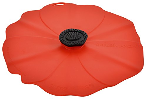Couvercle en silicone hermétique, coquelicot, 2...