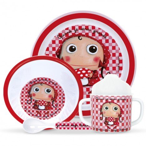 Set mélamine Vaisselle Super Méga Tendance