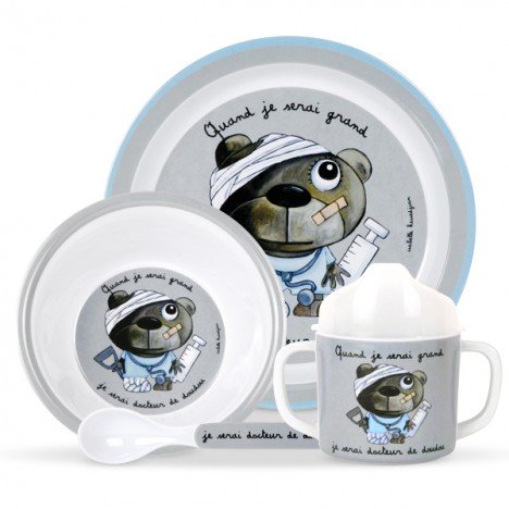 Coffret Vaisselle Quand Je Serai Docteur De Doudou