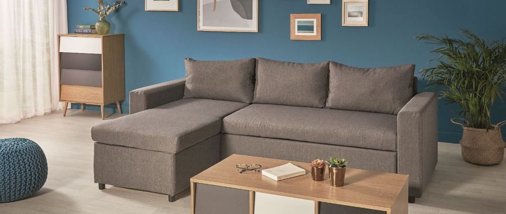 CANAPÉ D’ANGLE 3 PLACES CONVERTIBLE/ RÉVERSIBLE AVEC COFFRE 3700538212360 (3700538212360)