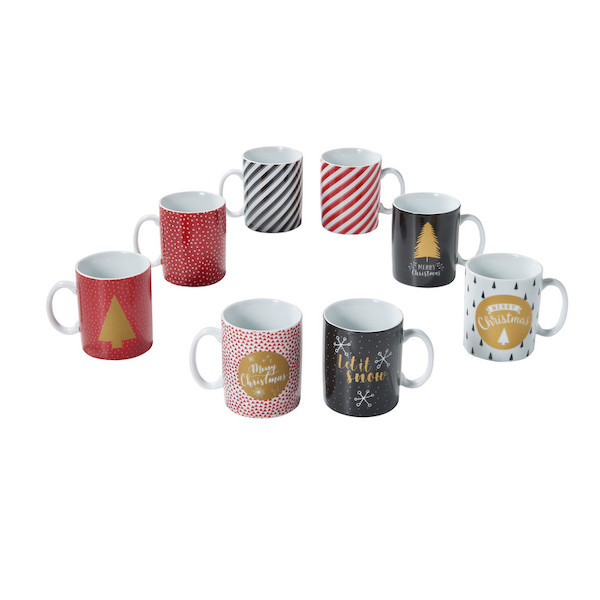 Set de 4 mini-mugs Noel.