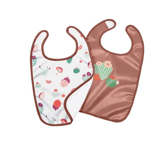  BabyToLove Lot de 2 bavoirs bi-matières Cactus Garden  code EAN 3700552304287 