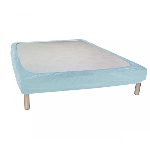 Cache Sommier Turquoise à Bande Enveloppante 16...