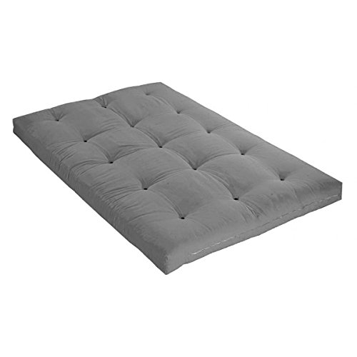 Terre de Nuit Matelas Futon Gris en Coton 90x190 - Terre de Nuit code EAN 3700595121964 