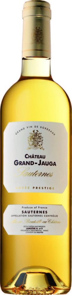AOP (1) SAUTERNES CHÂTEAU GRAND JAUGA “CUVÉE PRESTIGE” 2018. 3700617700146 (3700617700146)