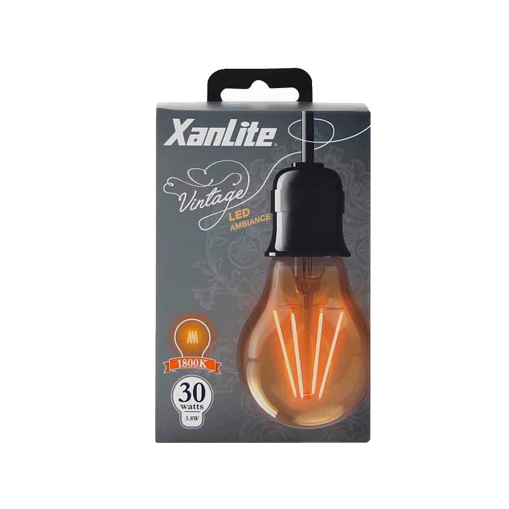 XANLITE Ampoule globe A60 vintage filament E27 400LM 1800K code EAN 3700619416908 