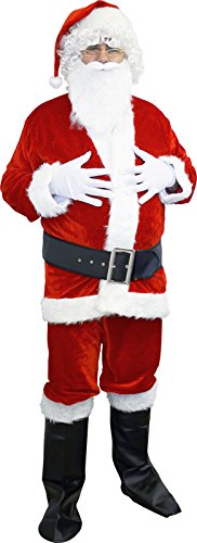 - no2247/xl - costume santa effet velours 5 piè...