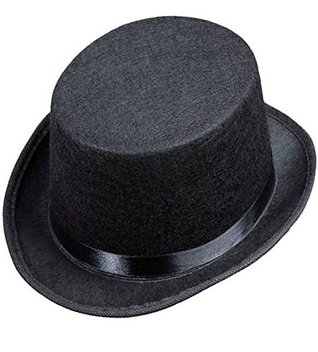 Chapeau Haut de Forme Noir - Enfant - Taille Un...