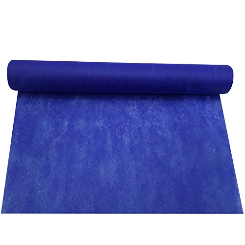 Smiffy's - Chemin de table bleu fonce rouleau i...