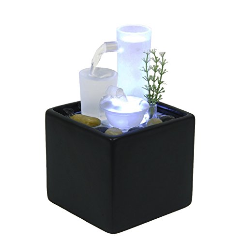 Zen'Light SCFVP1 Tubo Fontaine d'Intérieur Noir...