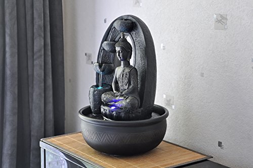 Zen'Light HARMONIE Fontaine Polyrésine Noir 26 ...