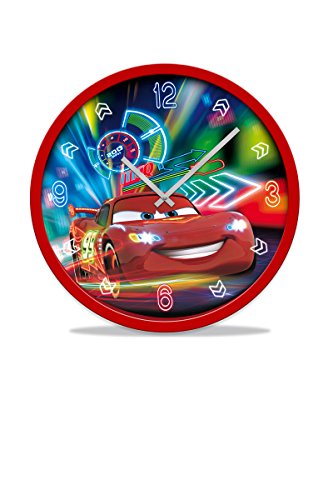 Disney - Cars Horloge D25Cm Rouge