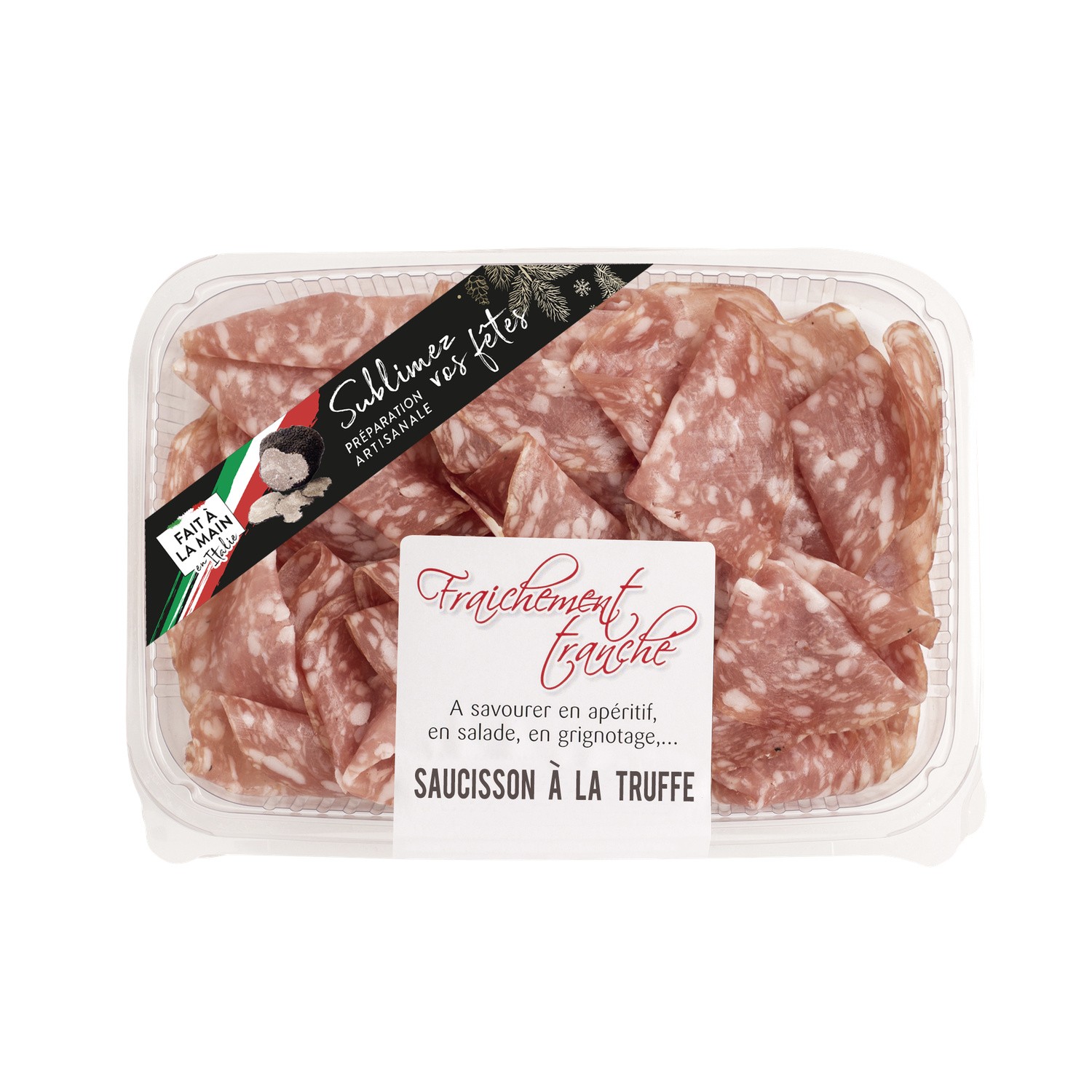 Saucisson en chiffonnade à la truffe CORTE DEL ...