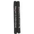 Boudin de porte double Mots - Couleur - Noir