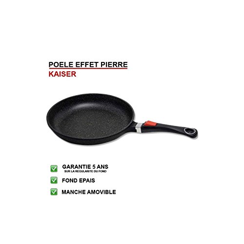 Poêle 30cm induction fonte d'alu 