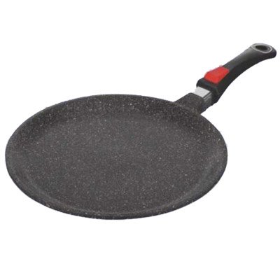 Crépière 28 cm fonte d'alu effet pierre - Kaiser