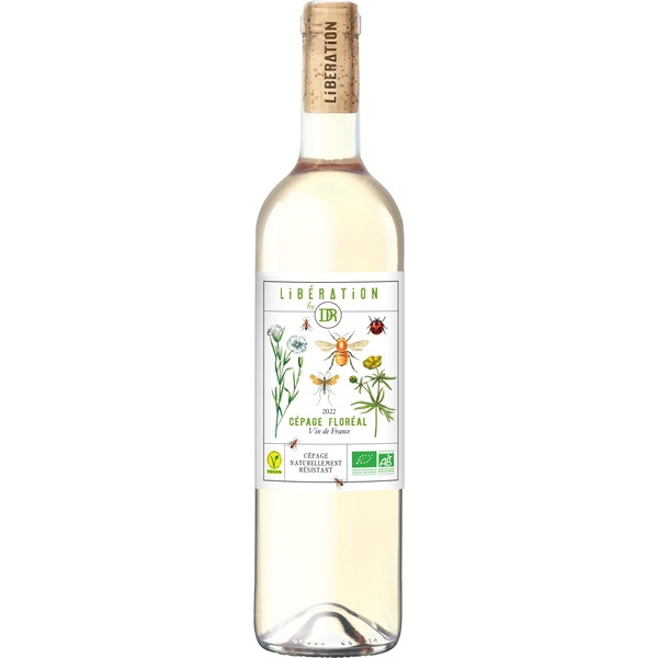 LIBÉRATION BY DAUVERGNE & RANVIER - FLORÉAL CÉPAGE RÉSISTANT VIN DE FRANCE CÉPAGE code EAN 3700689909744 