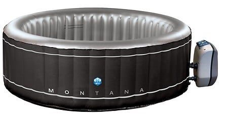 POOLEX Spa gonflable rond Montana - Noir - 6 pl...