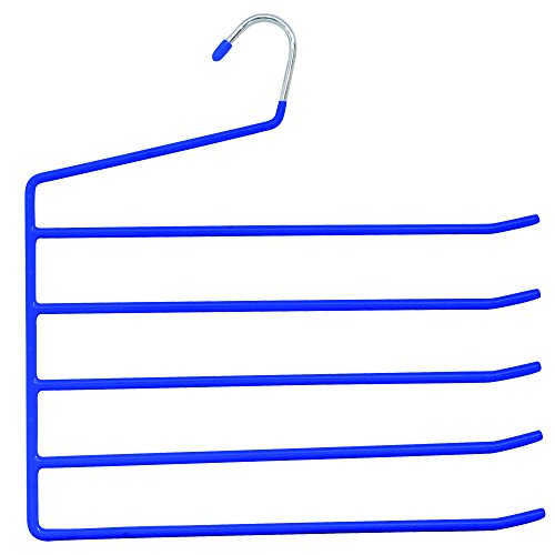 MSV 246 Cintre Pantalon 5 Barres Métal Bleu 33 ...