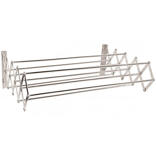 130046 etendoir mural extensible métal chromé 5...