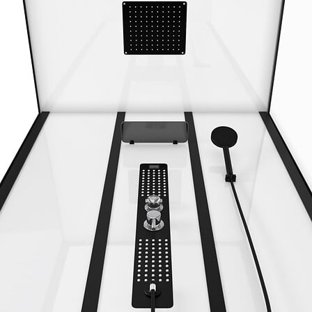 AURLANE AURLANE Cabine de douche FACTORY RECTANGLE rectangle 115x90x215cm code EAN 3700710228479 