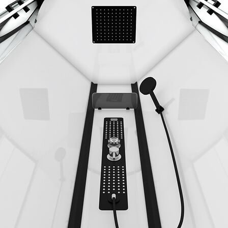 AURLANE AURLANE Cabine de douche 1/4 de cercle 90x90x215cm - FACTORY ROUND code EAN 3700710228943 