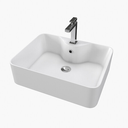 AURLANE AURLANE Vasque à poser rectangle - Céramique - Blanc code EAN 3700710231561 