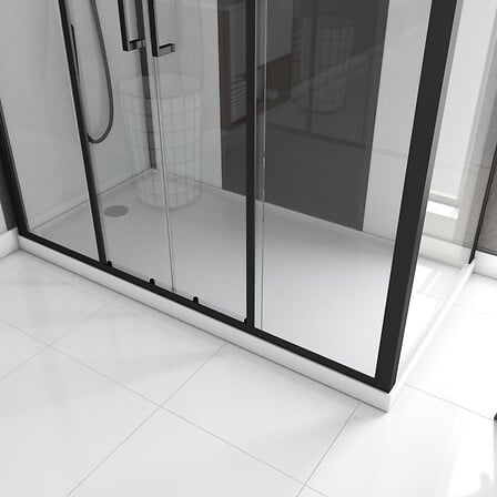 Cabine de douche rectangle 170x90x207.5cm blanc...