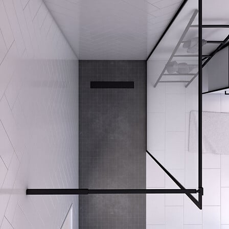 AURLANE Paroi de Douche 120x200 cm - Cadre et B...