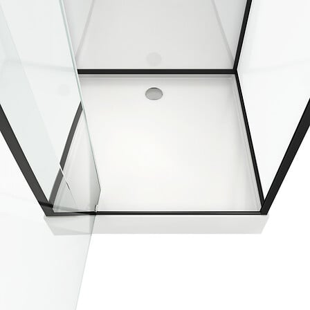 AURLANE Cabine de douche carrée 70x70x225cm - e...