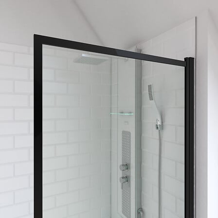 Pare baignoire rabattable 75x130cm - Finition N...