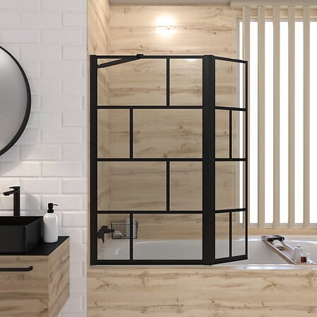 Pare baignoire avec volet pivotant - profile no...