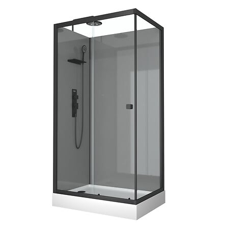 AURLANE Cabine de douche 110x80x215 cm - Fonds ...