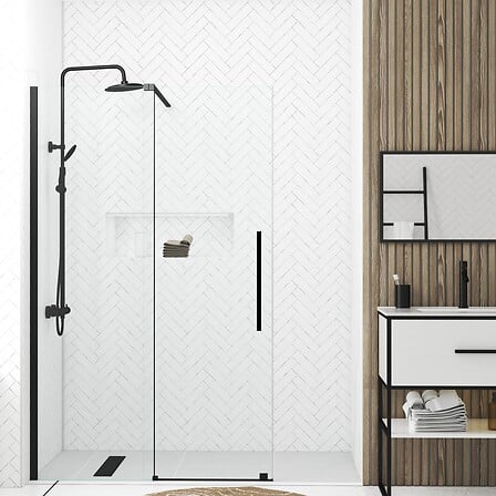 AURLANE AURLANE Porte de Douche Coulissante 120x195cm Verre Trempé Transparen ... code EAN 3700710247586 