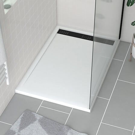 Receveur en acrylique Blanc 80x120x4 cm - Grill...